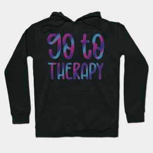 Go To Therapy With Stripes Hoodie